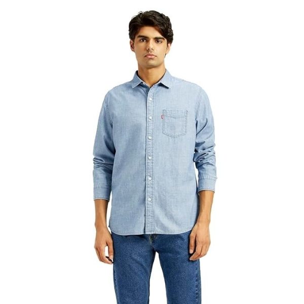 Levi's Men's Solid Slim Fit Shirt
