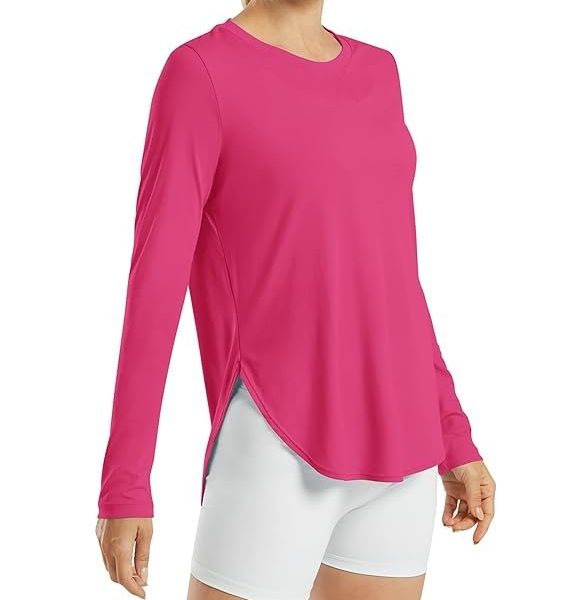 G4Free Women's UPF 50+ UV Shirts Long Sleeve Workout Sun Shirt Outdoor Gym Hiking Tops Quick Dry Lightweight