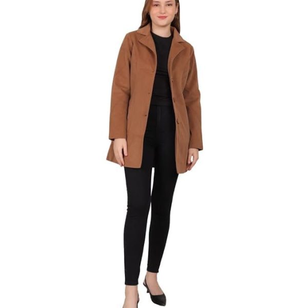 EX-P India Long Winter Wear Velvet Jacket For Women's