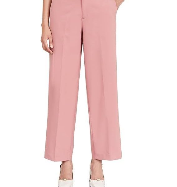 Symbol Premium Women's Relaxed 'Desk-to-Dinner' Wide Leg 4-Way Stretch Formal Trousers