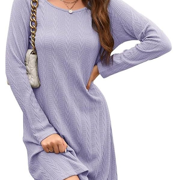 STYLEWORD Women's Short Sleeve Floral Summer Dress V Neck Casual Midi Sundress with Pockets