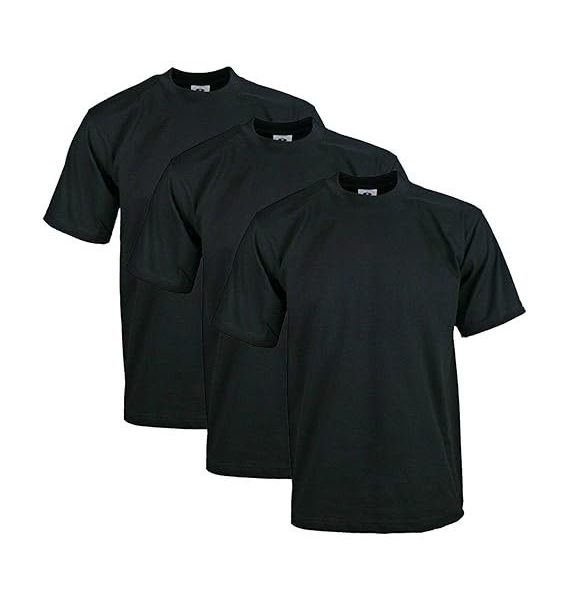 Pro Club Men's 3-Pack Heavyweight Cotton Short Sleeve Shirts